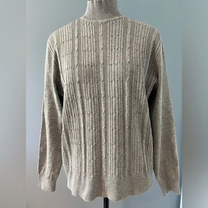 Love Scarlett Woman’s Gray Knit Sweater long Sleeve Size XL